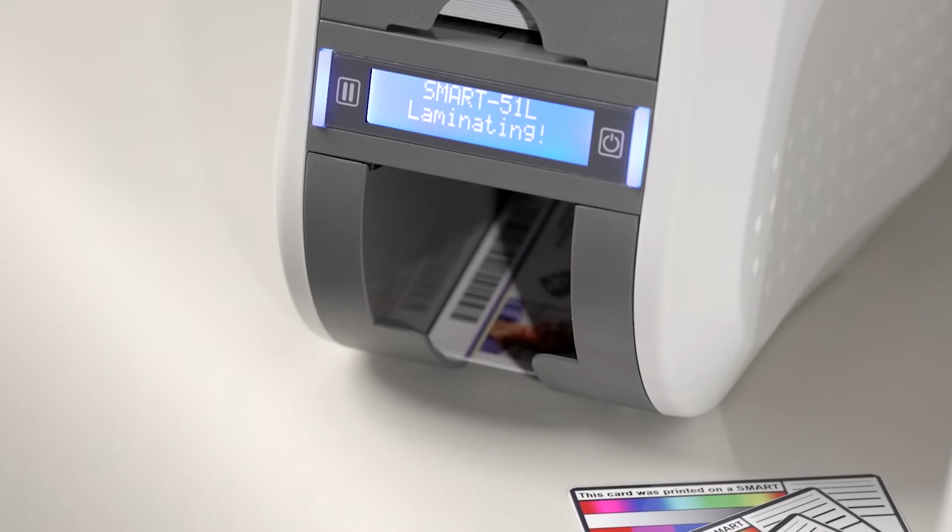 Печать и ламинация карт на принтере Smart 51.