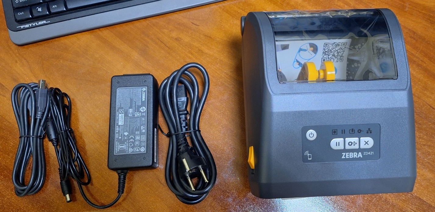 Комплектация принтера Zebra ZD421.