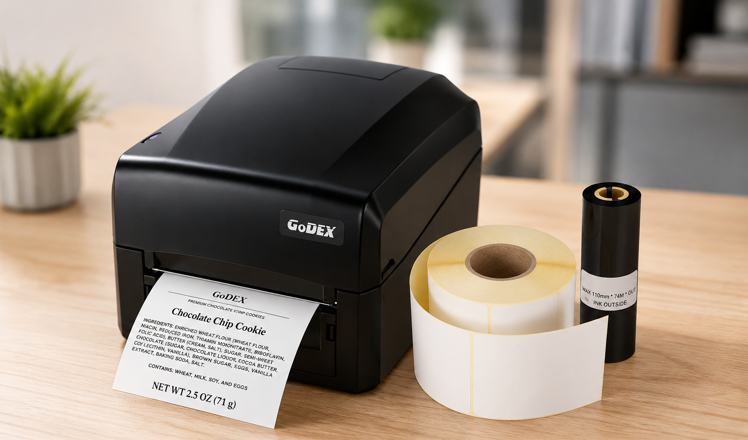 Термопринтер GODEX GE300 и расходные материалы для него