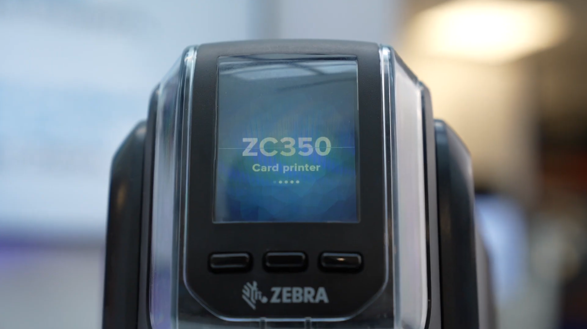 Дисплей принтера Zebra ZC350.