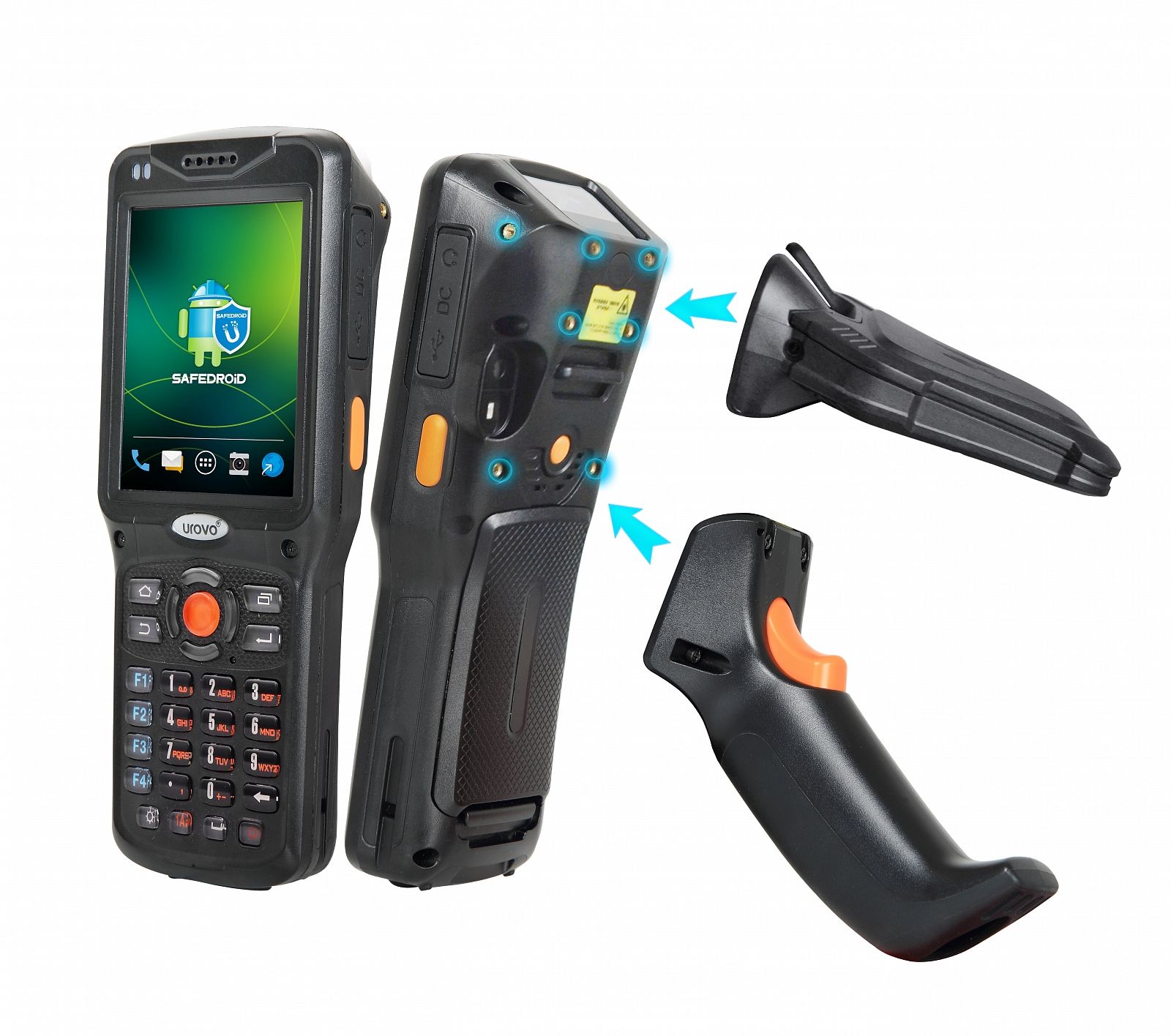 UHF RFID модуль и пистолетная рукоять для Urovo V5100.