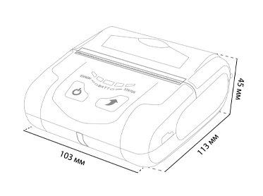 Мобильный принтер чеков МойPOS MPP-0300WBU WIFI, Bluetooth, USB 7082