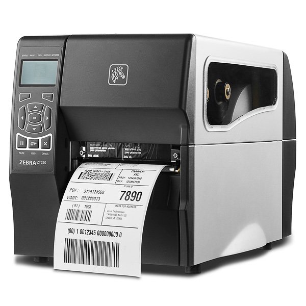 Принтер этикеток Zebra ZT230, 203 dpi, RS232, USB, LPT ZT23042-D0E100FZ