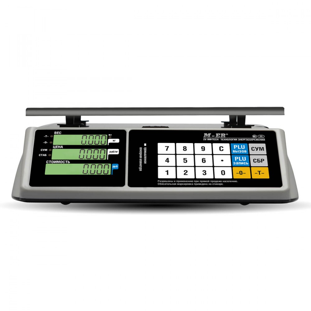 Торговые настольные весы M-ER 328 AC-32.5 Touch-m LCD