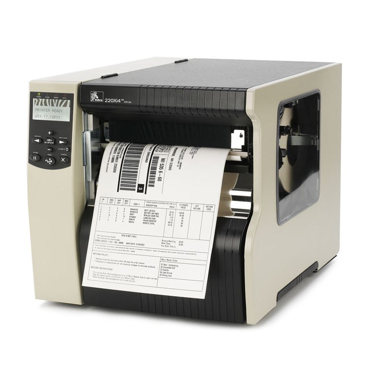 Принтер этикеток Zebra 220Xi4, 203dpi, USB, Ethernet, RS-232, LPT 220-80E-00003
