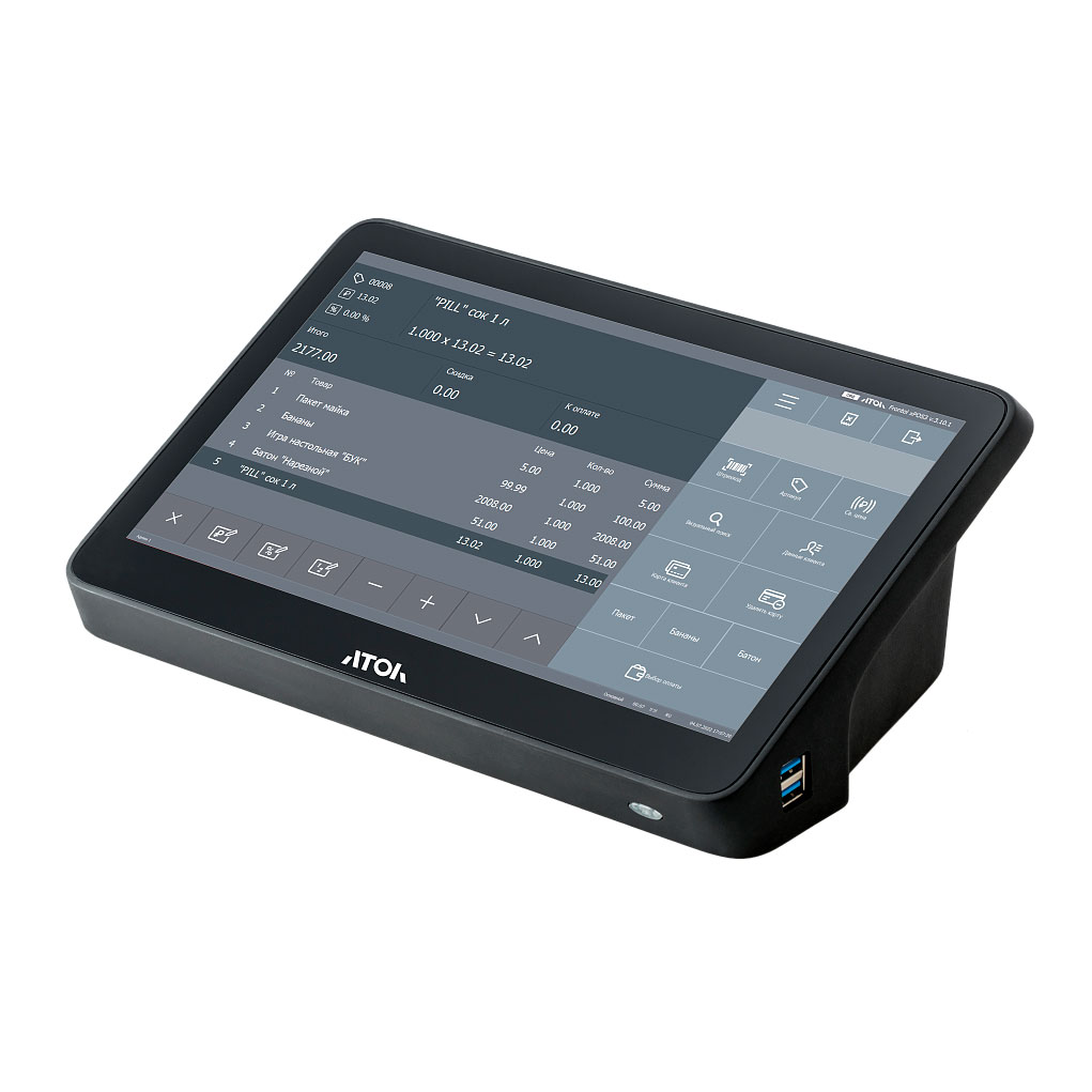 Сенсорный терминал АТОЛ Optima V8 11.6", Intel N100, 8 ГБ DDR4, SSD 128 Гб M.2, без АКБ, без ОС 63853