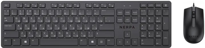 Комплект клавиатура и мышь NERPA, проводной, черный NRP-MK150-W-BLK