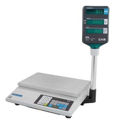 Торговые весы CAS AP-1 15M Big Tray RS-232, предел взвешивания (НПВ) 6/15 кг., дискретность 2/5 г.