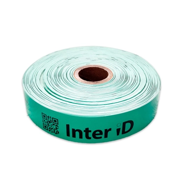 Браслет пластиковый для термопечати 279мм*25мм, 200шт./р., цвет зеленый, вт. 25