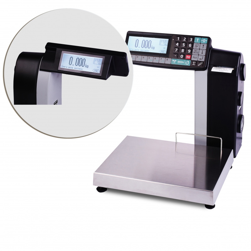 Весы электронные торговые с печатью этикеток MASSA-К MK-15.2-R2L-10-1 наибольший предел взвешивания (НПВ) 15 кг., дискретность 2/5 г. 58003