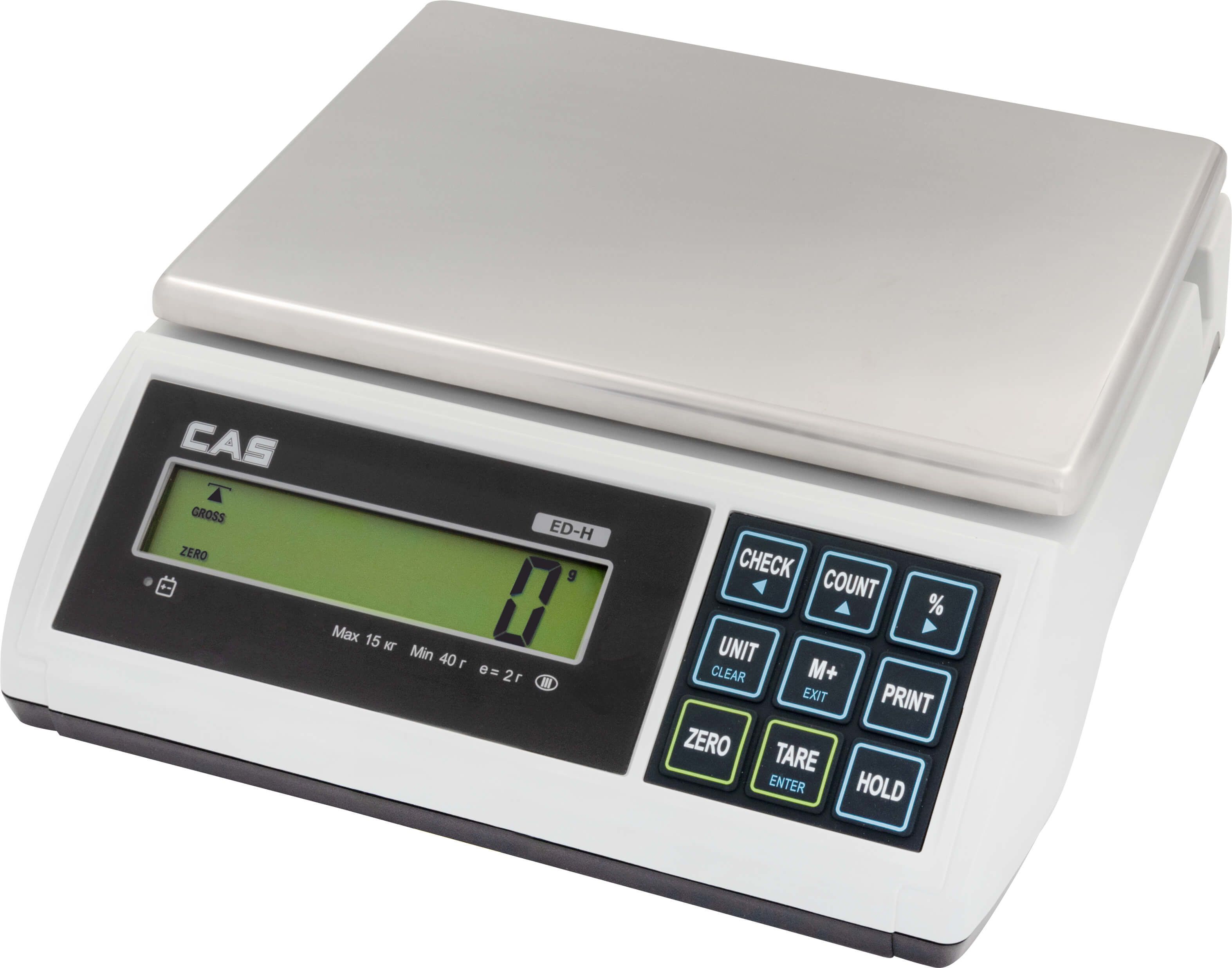 Настольные порционные весы CAS ED-6H RS-232, предел взвешивания (НПВ) 6 кг., дискретность 1 г.