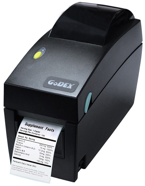 Принтер этикеток Godex DT2x, 203 dpi, RS-232, USB, Ethernet 011-DT2252-00A