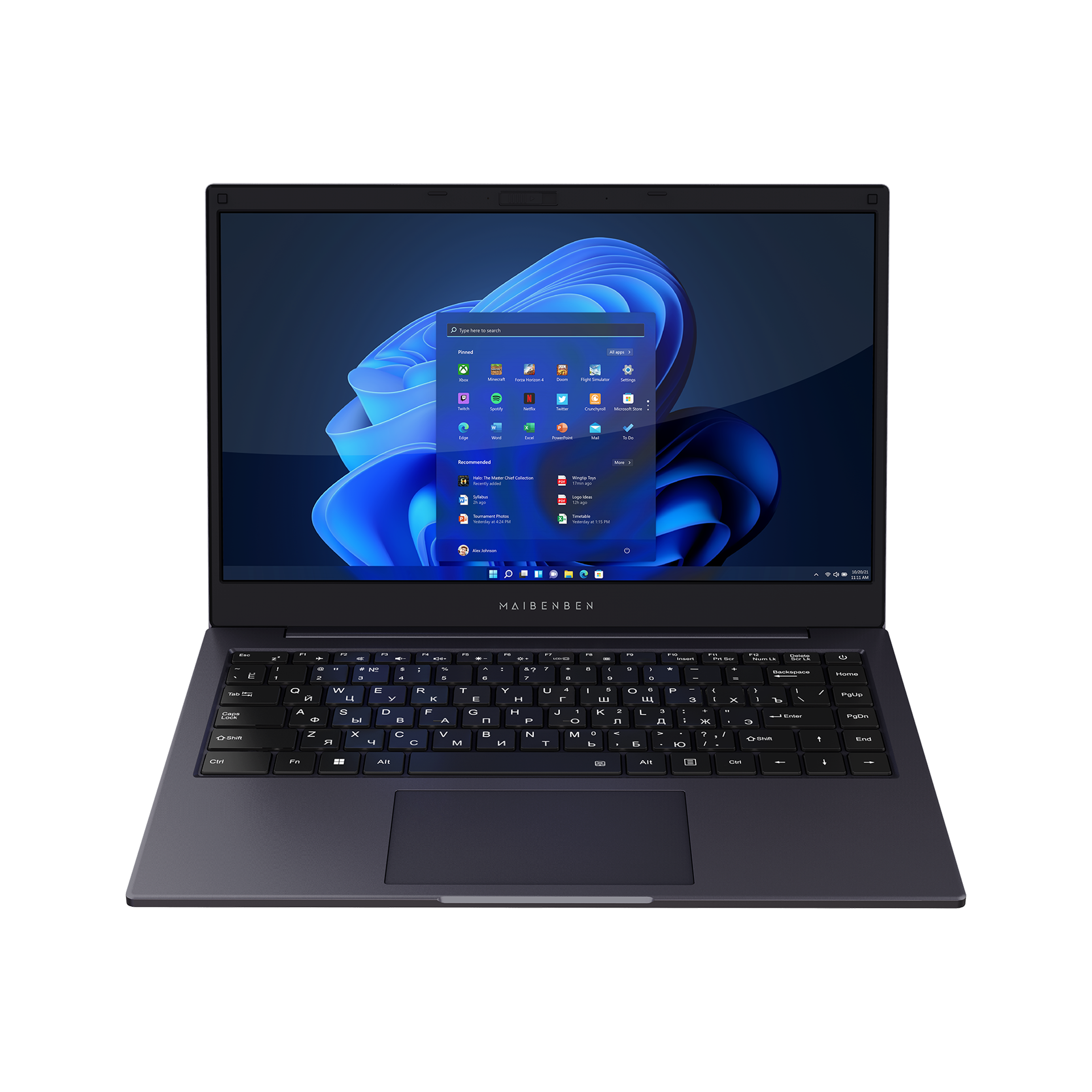 Ноутбук Maibenben Smart S14A-iN10UM 14", IPS, Intel N100 0.8Ггц, 8ГБ, SSD 256ГБ, Intel UHD Graphics, Win 11 Home