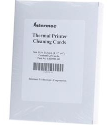 Чистящая карта, 4.5x6", (25 шт) для принтера Intermec PC43d/t PC43dt-1-110501-00