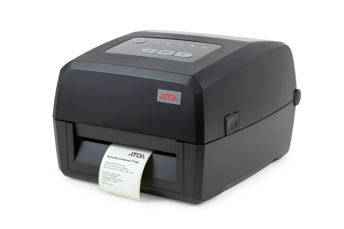 Принтер этикеток Атол ТТ44, 203 dpi, USB, Ethernet, RS232 60111