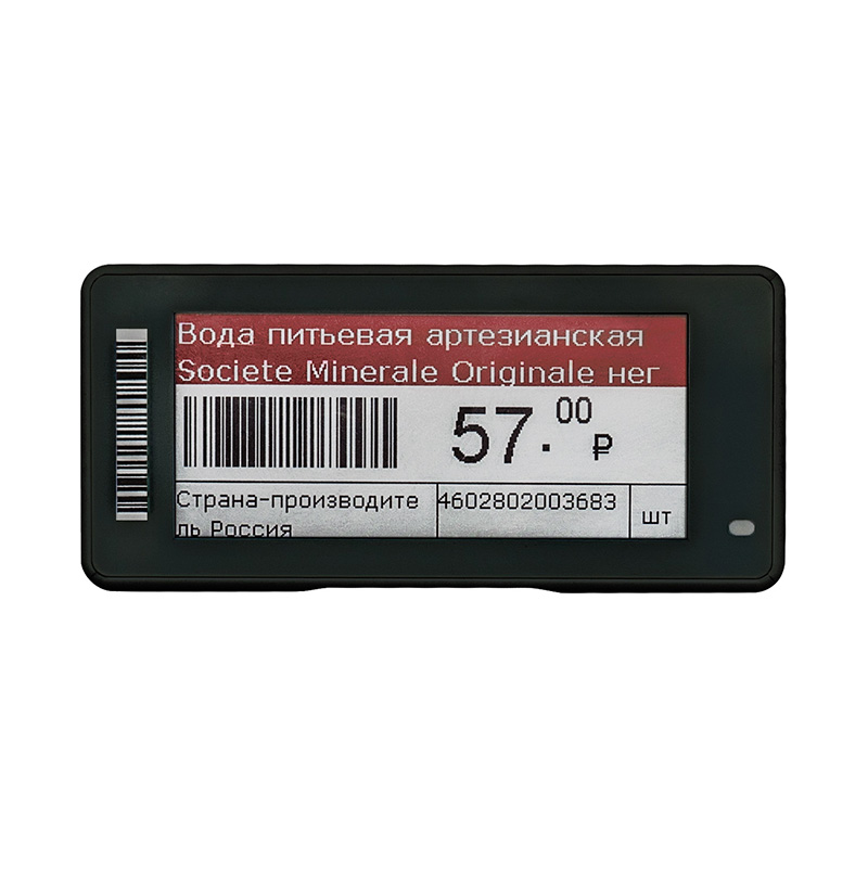 Электронный ценник (ESL) MEFERI LABEL,  2.9'', чёрный, тонкий корпус, MEC4S29BB