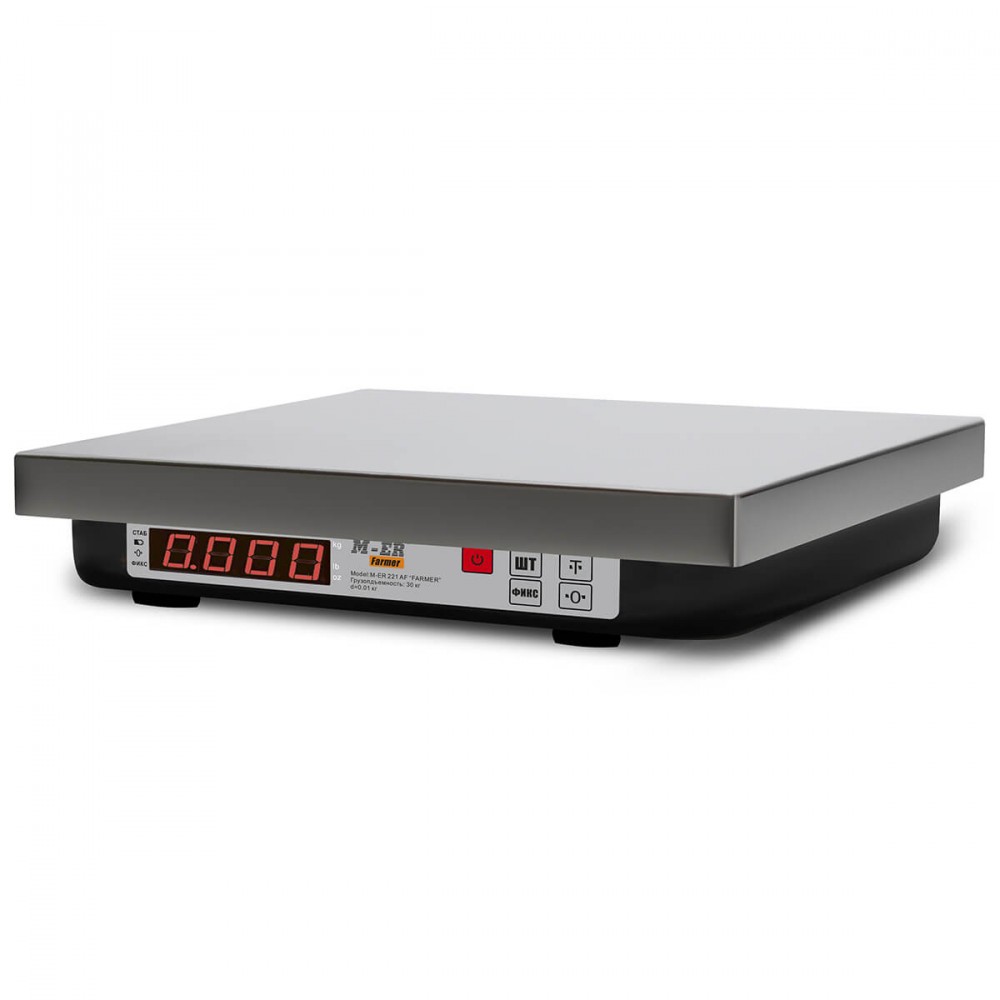Торговые настольные весы M-ER 221 F-15.2 Install RS-232 и USB до 15 кг