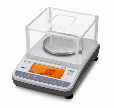 Лабораторные весы CAS XE-1500 RS-232, USB, наибольший предел взвешивания (НПВ) 1,5 кг, дискретность 0,02 г.