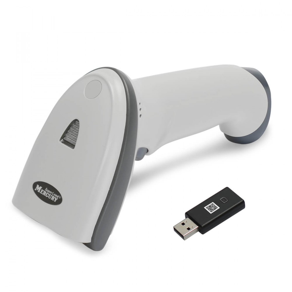 Беспроводной 2D сканер штрих-кода Mertech CL-2210 HR P2D SuperLead USB Белый