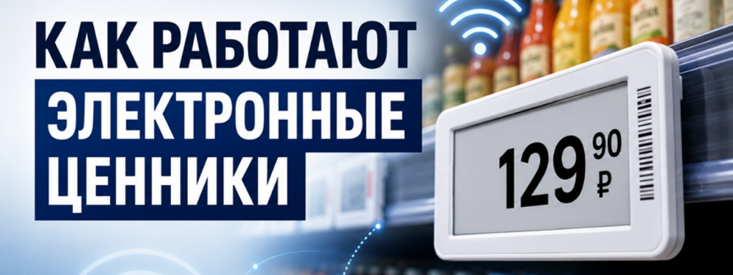 Как работают электронные ценники для магазинов и супермаркетов