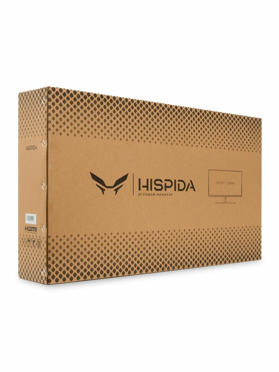 Монитор Hispida GI25F24FE 24", 1920x1080, 300 Гц, IPS, LED, 1 мс, 1000:1, 350 Кд/м², 178°/178°, DisplayPort, HDMI, черный