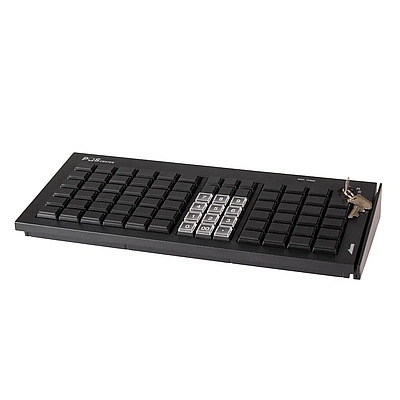 Клавиатура программируемая POScenter S77A, 77 клавиш, MSR, ключ, USB, черная 730