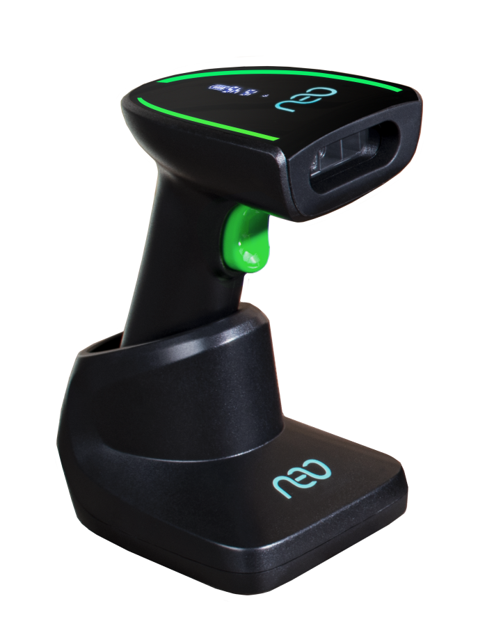 Беспроводной сканер штрихкода NEO X-210 PRO W2D c подставкой Black 4547