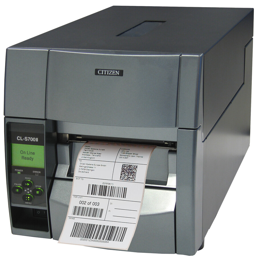 Принтер этикеток Citizen CL-S703II, 300 dpi, USB, RS-232, LPT CLS703IINEXXX