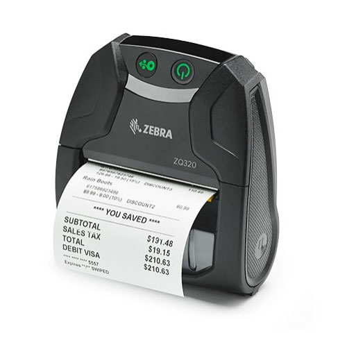 Термопринтер этикеток Zebra ZQ320, 203 dpi, USB, Wi-FI, Bluetooth ZQ32-A0W02TE-00
