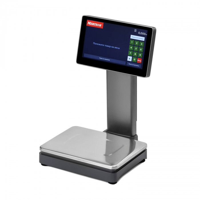 Торговые настольные весы Mertech M-ER 828 PM-15.2 VISION-AI, 15", USB, Ethernet, Wi-Fi, предел взвешивания (НПВ) 15 кг., дискретность 2 г. 3761