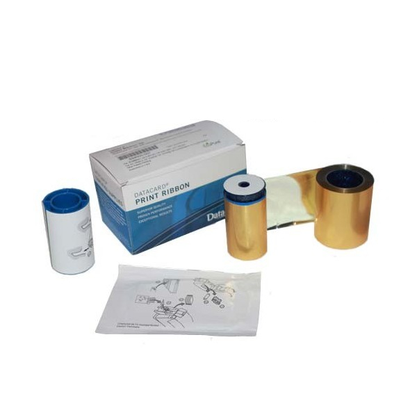 Набор для печати: лента Gold Metallic, чистящий ролик и карта для принтера Datacard Sigma DS1, DS2, DS3 525900-015
