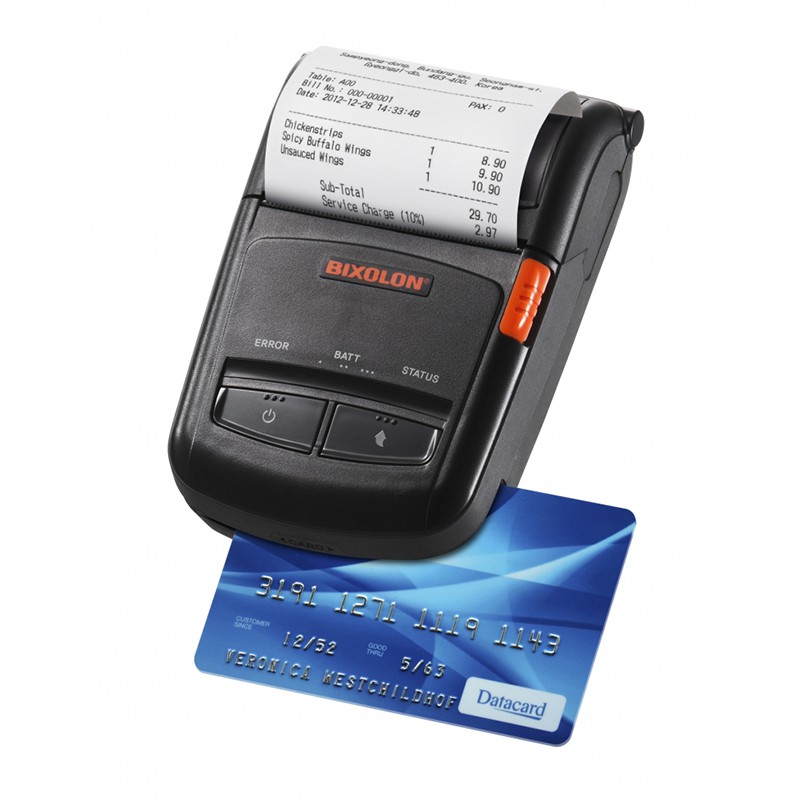 Мобильный принтер чеков Bixolon SPP-R210, 203 dpi, USB, Bluetooth SPP-R210BK