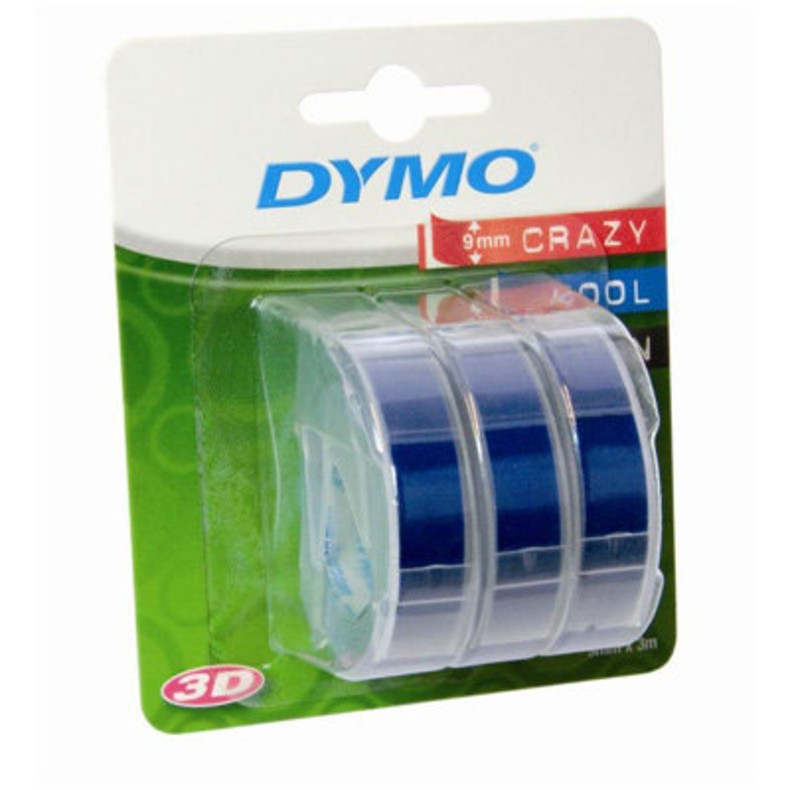 Картридж Dymo S0847740 для принтера этикеток, 9 мм x 3 м, цвет ленты синий, шрифт белый