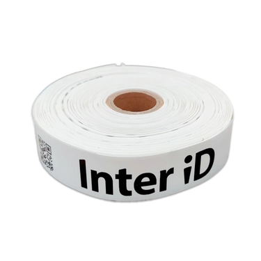 Браслет пластиковый для термопечати 279мм*25мм, 100шт./р., цвет белый, вт. 25