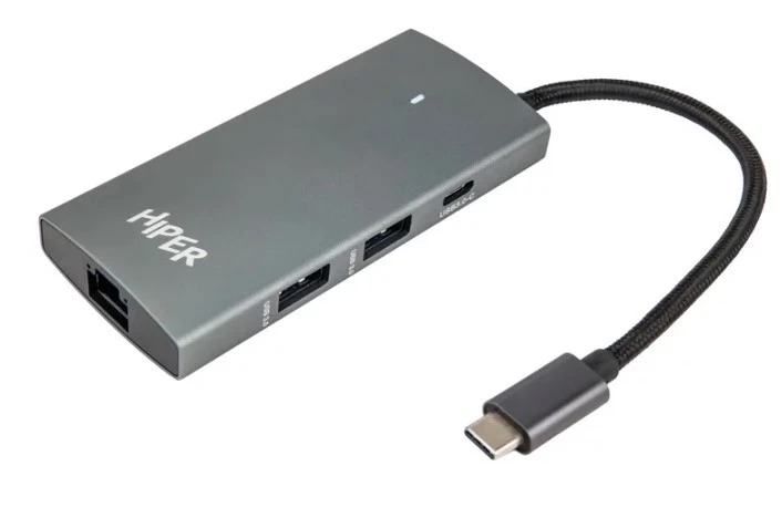 Док-станция HIPER USB-C HUB 6in1 HP-DS6-01