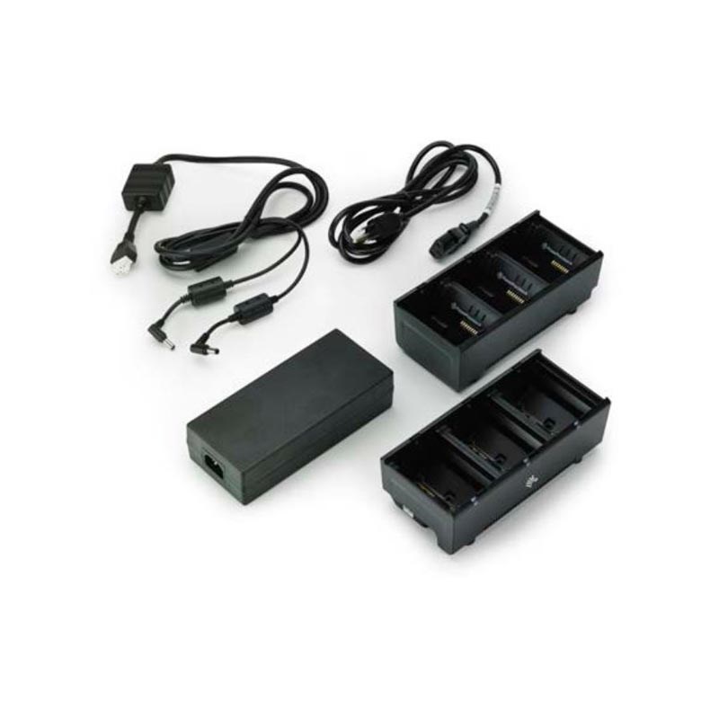 Два зарядных устройства на 3 слота с блоком питания для принтеров Zebra ZQ600, QLn, ZQ500 SAC-MPP-6BCHEU1-01