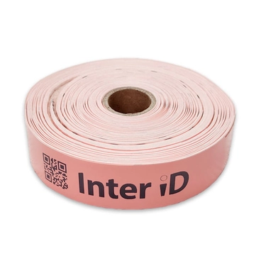 Браслет пластиковый для термопечати 279мм*25мм, 200шт./р., цвет розовый, вт. 25