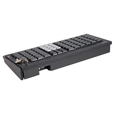 Клавиатура программируемая POScenter S77A, 77 клавиш, MSR, ключ, USB, черная 730
