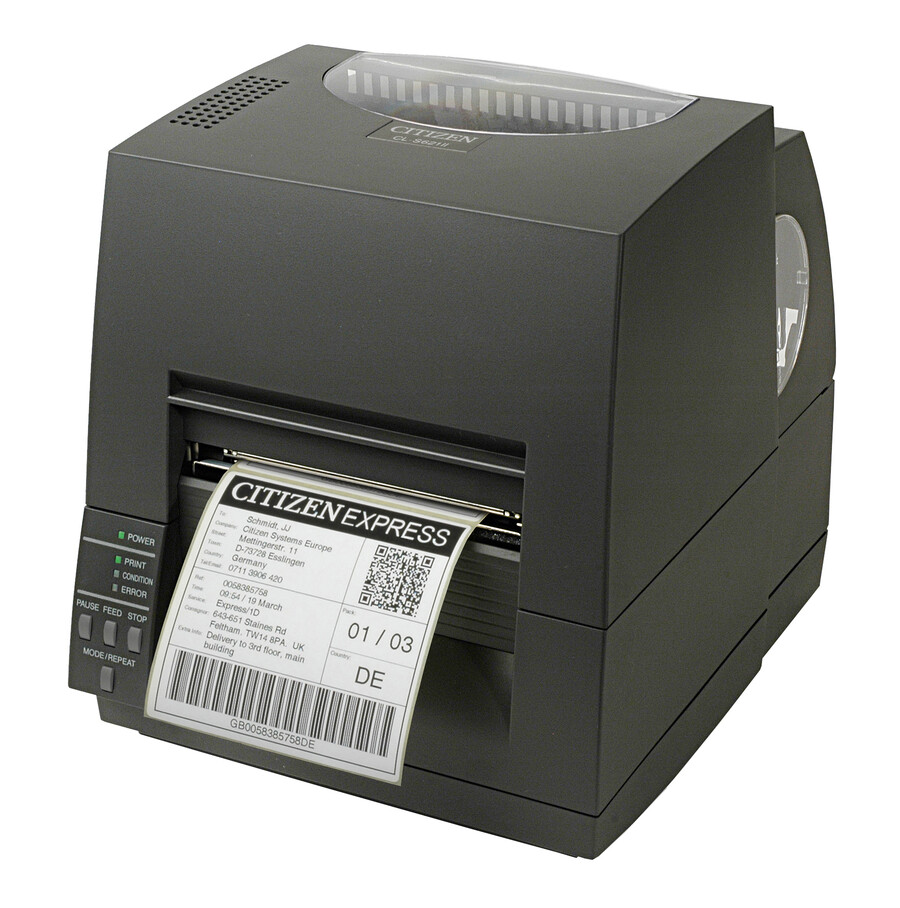 Принтер этикеток Citizen CL-S621II, 203 dpi, USB, RS-232 CLS621IINEBXX