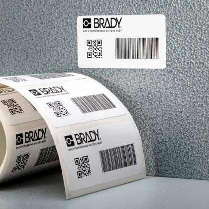 Этикетки Brady PTL-17-483 белый глянцевый полиэстер B-483, 25.4х12.7 мм, 500 шт. в уп. brd18602