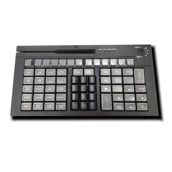 Клавиатура программируемая POScenter S67 Lite PCS67BL, мембранного типа, 67 клавиш, ключ, USB, черная 734624