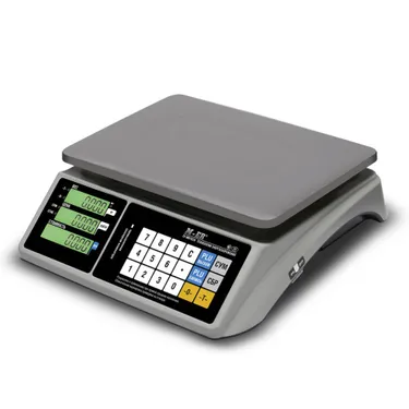 Торговые настольные весы Mertech M-ER 328 AC-15.2 LСD, RS232 и USB, предел взвешивания (НПВ) 15 кг., дискретность 2 г. 3158