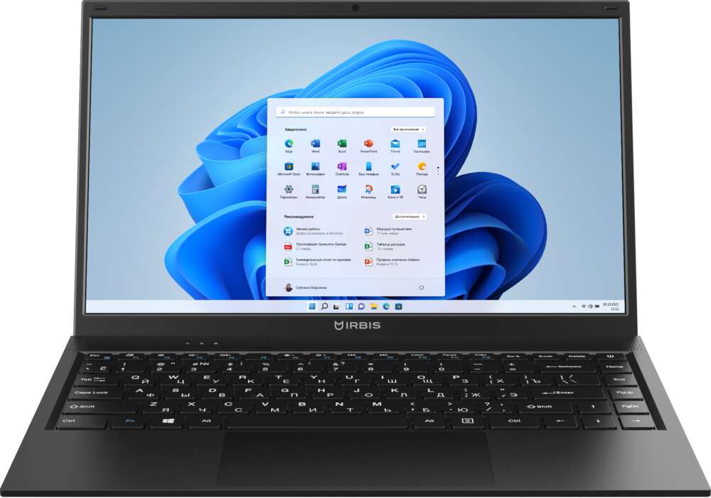 Ноутбук Irbis Blizzard 14NBC0001 14", IPS, Core i3-1115G4, 8ГБ, SSD 512ГБ, Intel UHD Graphics, Win 11 Pro