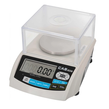Лабораторные весы CAS MWP-150 RS-232, наибольший предел взвешивания (НПВ) 0,15 кг., дискретность 0,005 г.