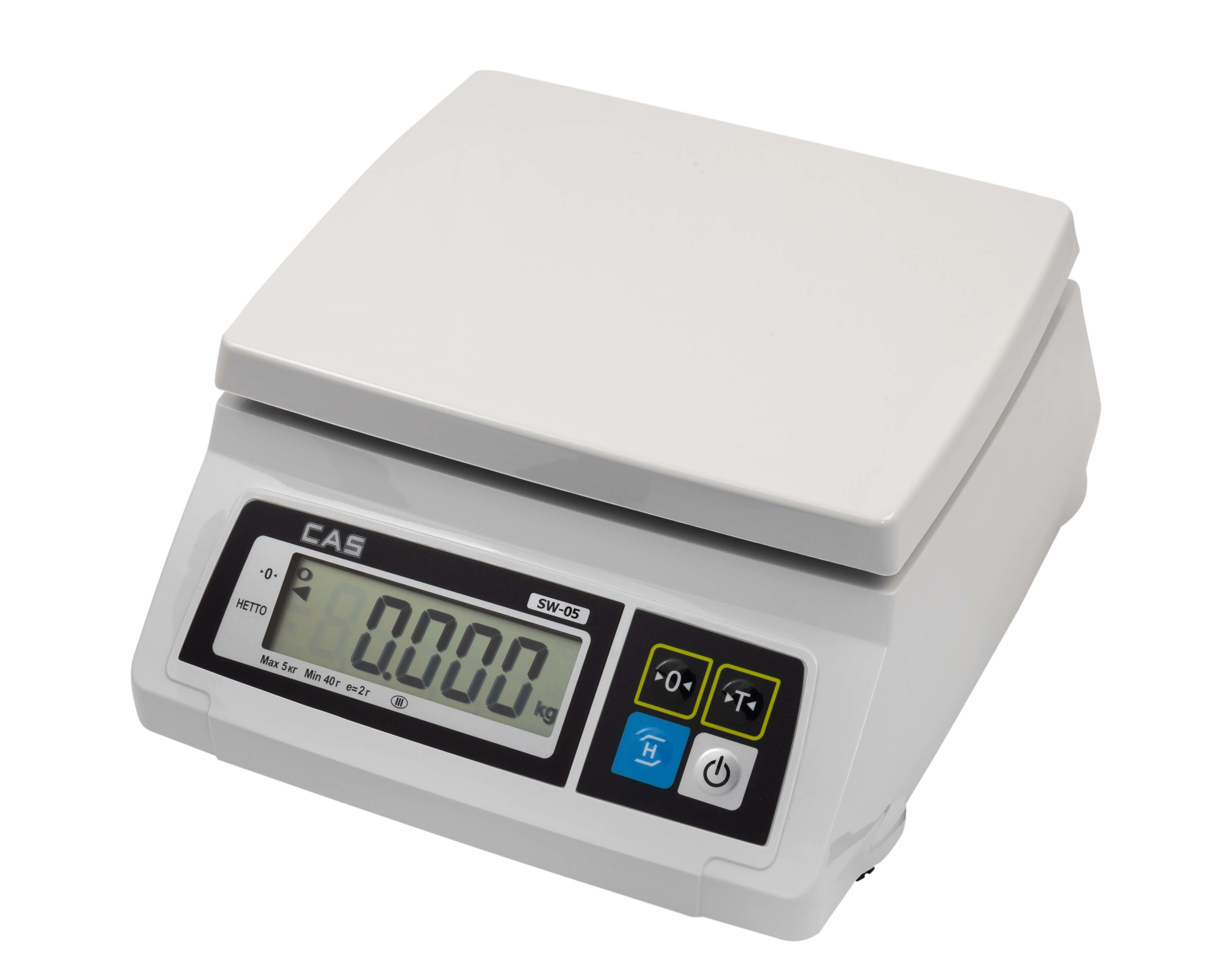 Порционные весы CAS SW-10DD наибольший предел взвешивания (НПВ) 10 кг., дискретность 5 г.