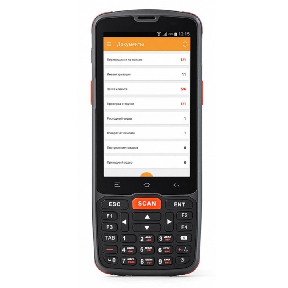 Терминал сбора данных Атол Smart.Slim, Android 7, Zebra SE4710, 4000 мАч, 2 ГБ / 16 ГБ, 53389