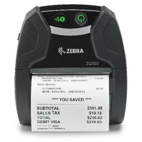 Термопринтер этикеток Zebra ZQ320, 203 dpi, USB, Wi-FI, Bluetooth ZQ32-A0W02TE-00