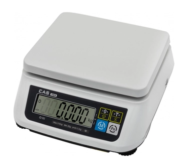 Порционные настольные весы CAS SWN-6 наибольший предел взвешивания (НПВ) 3/6 кг., дискретность 1/2 г.