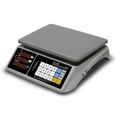 Торговые настольные весы Mertech M-ER 328 AC-32.5 Touch-m LED, RS232 и USB, предел взвешивания (НПВ) 32 кг., дискретность 5 г. 3161