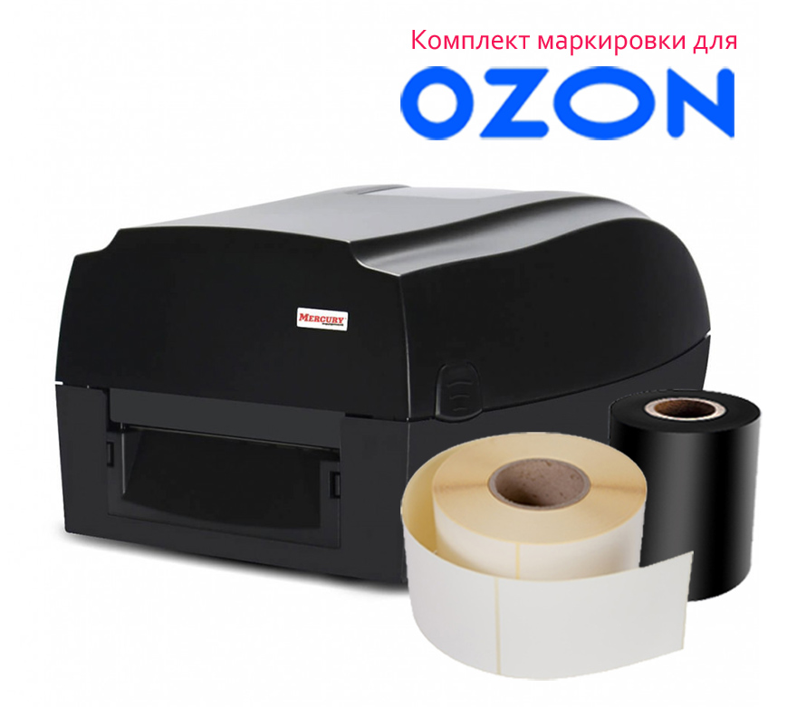 Принтер этикеток MERTECH TLP300, 203 dpi, USB, RS-232, Ethernet INOZ36808 (для маркировки Озон)